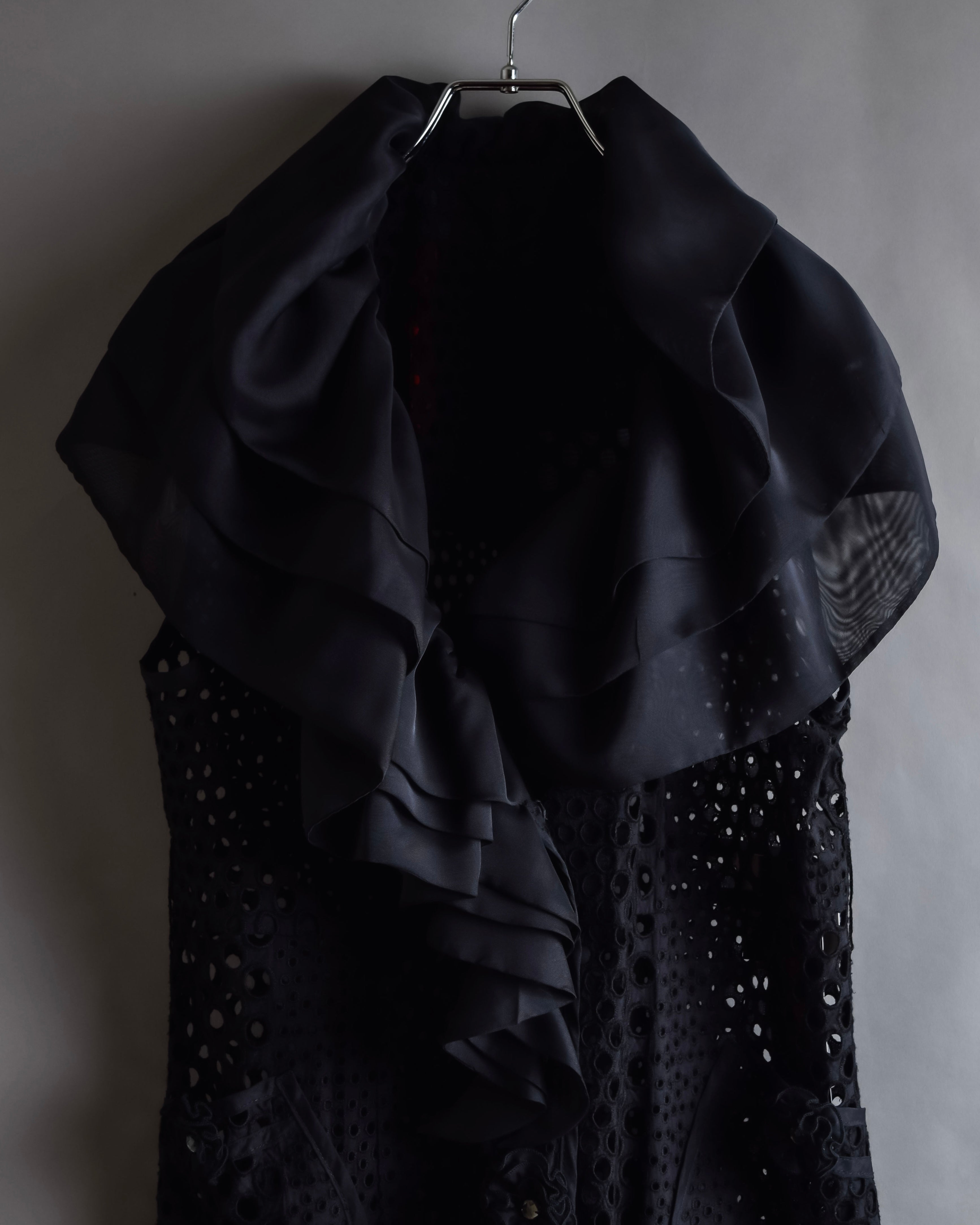 "NOKO OHNO" Layered organza frill embroidered dress