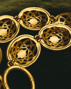 “Nina Ricci” 80’s-90’s floral openwork link necklace