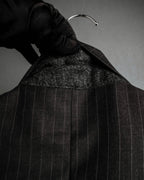 "ARMANI COLLEZIONI" Classic Italian tailoring stripe pattern set up