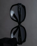 "Christian Dior" Black frame engraved logo sunglasses