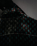 “DRIES VAN NOTEN” 2010’s Circle motif velvet shirt