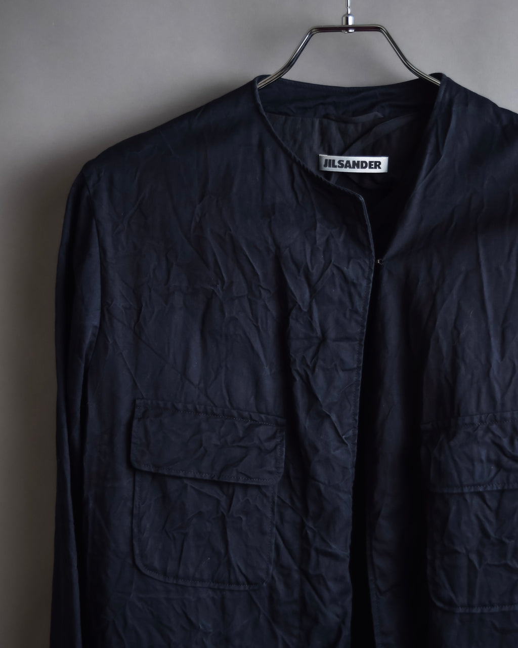 "JIL SANDER" Washer finish flat pocket design jacket