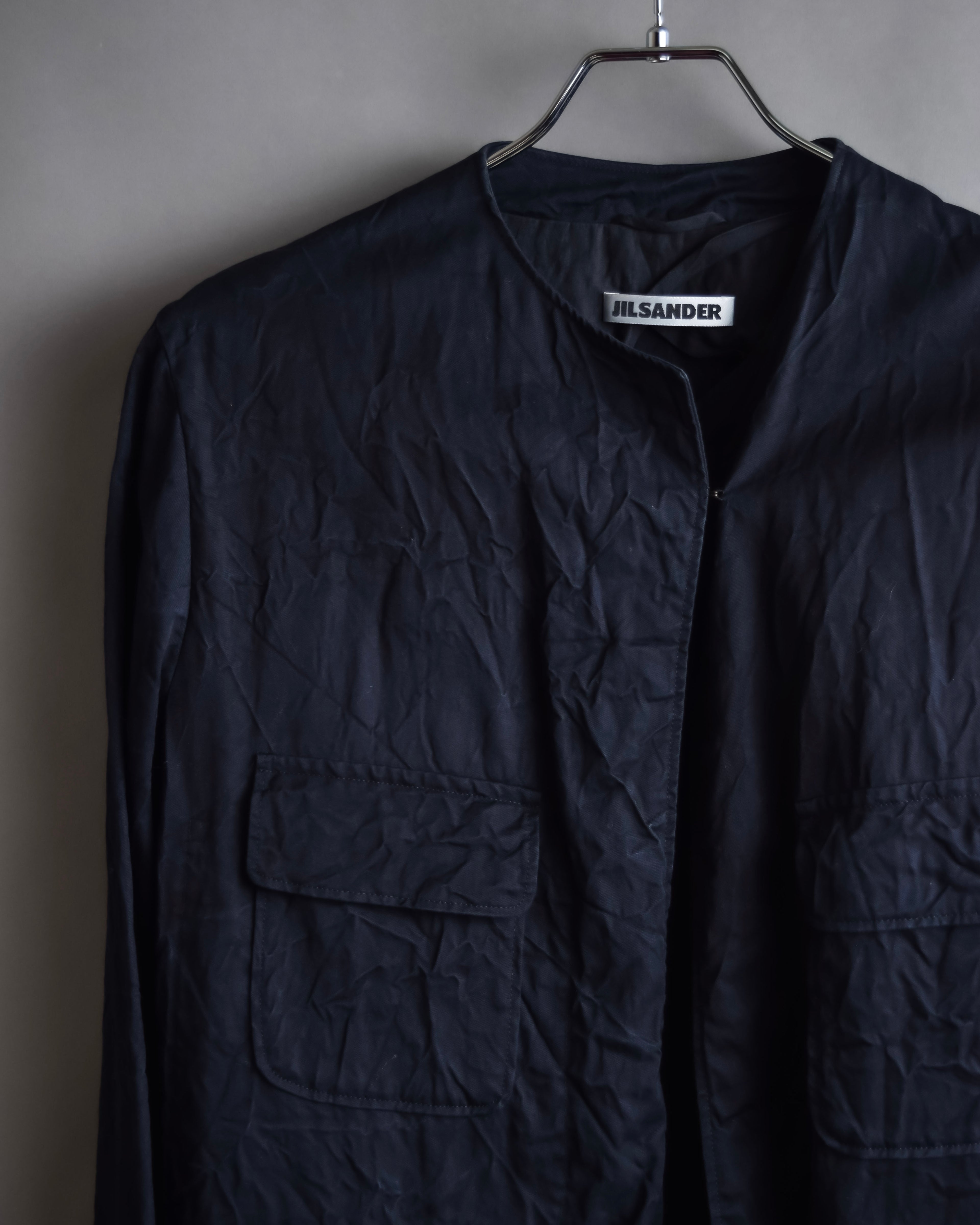 "JIL SANDER" Washer finish flat pocket design jacket