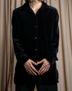 "EXPRESS" Beautiful glossy regular color velour shirt