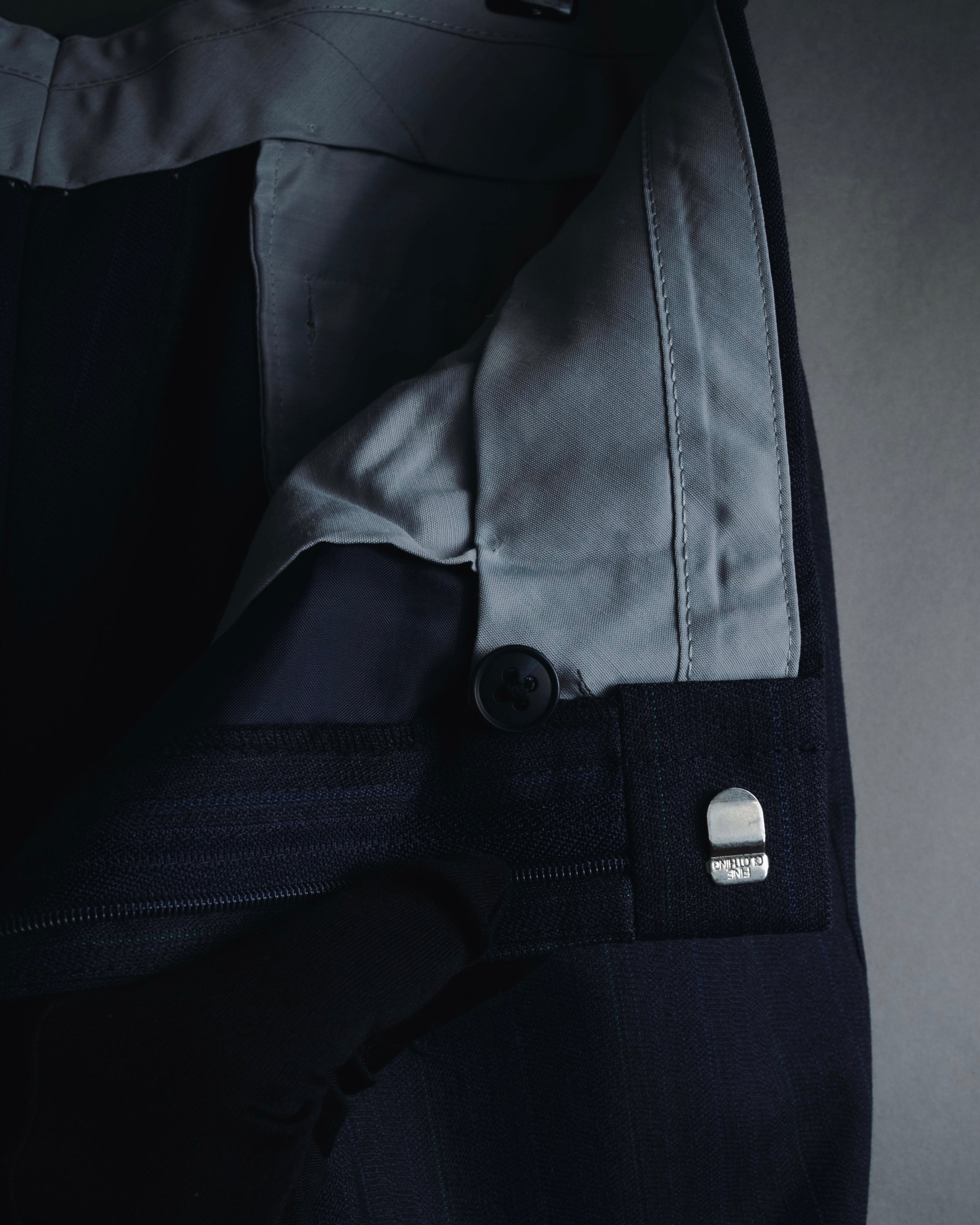 "BALENCIAGA" Tailored Two-Piece Suit Set with Subtle Pinstripes