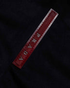 "PRADA" Wrap flap design micro suede jacket