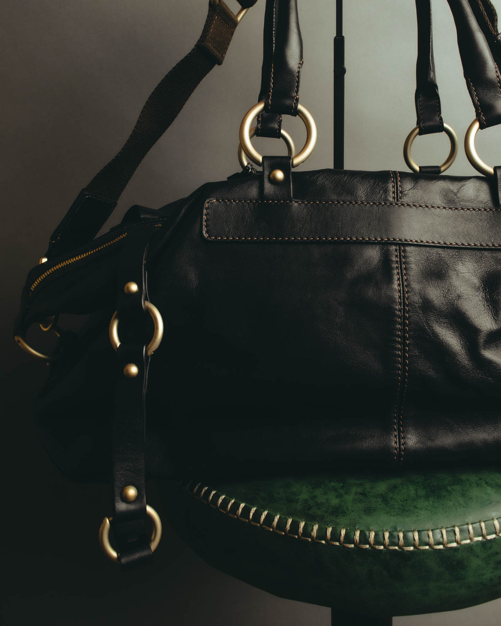 "Valerio Valeriani" 00's-10's Convertible leather Boston bag