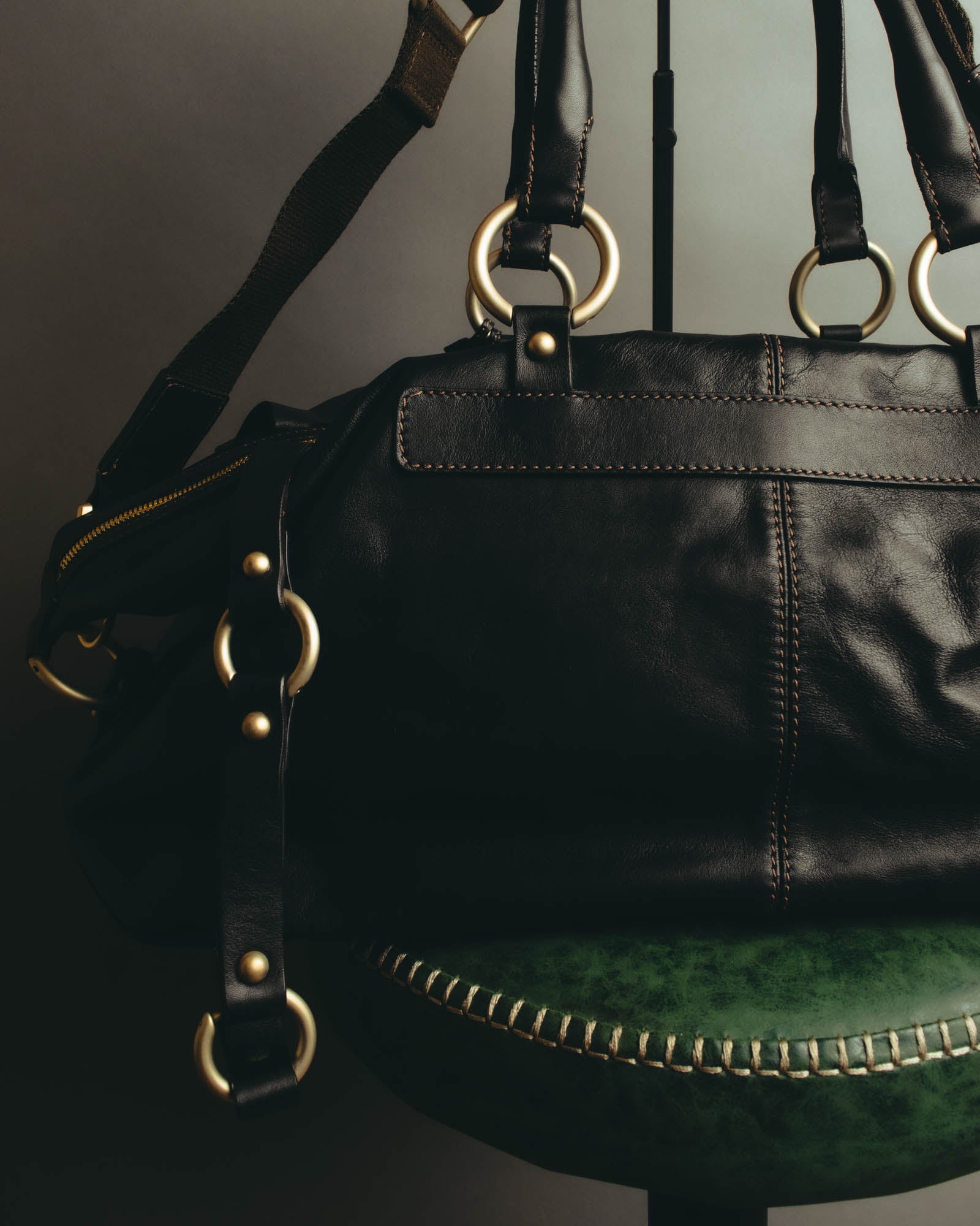 "Valerio Valeriani" 00's-10's Convertible leather Boston bag
