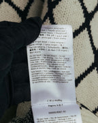 "VALENTINO" 20's Oversized diamond jacquard turtleneck knit sweater