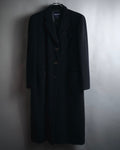 "GIORGIO ARMANI" 90’s Minimalist draped maxi long coat