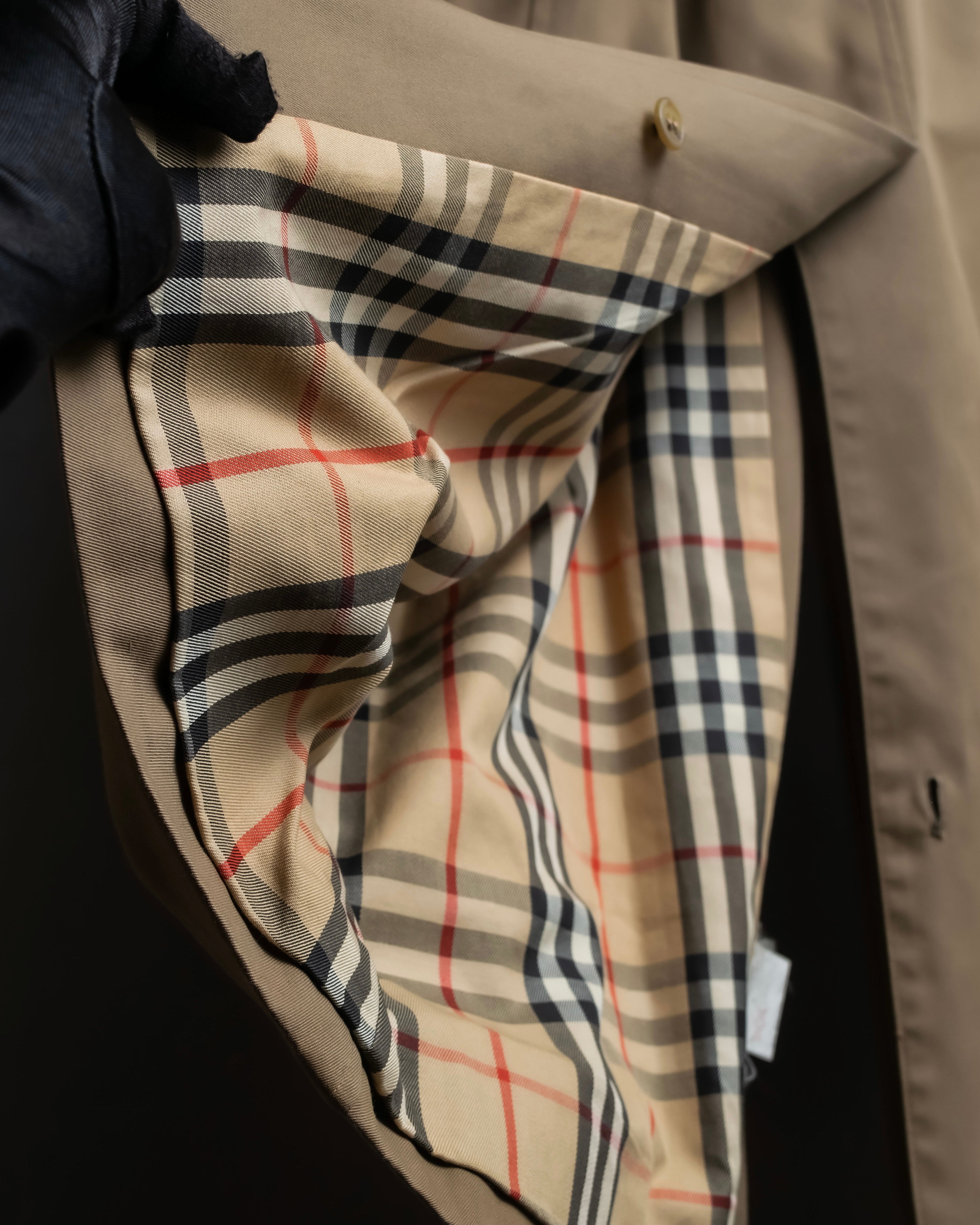 "Burberrys" Water-repellent cotton soutien colour trench coat