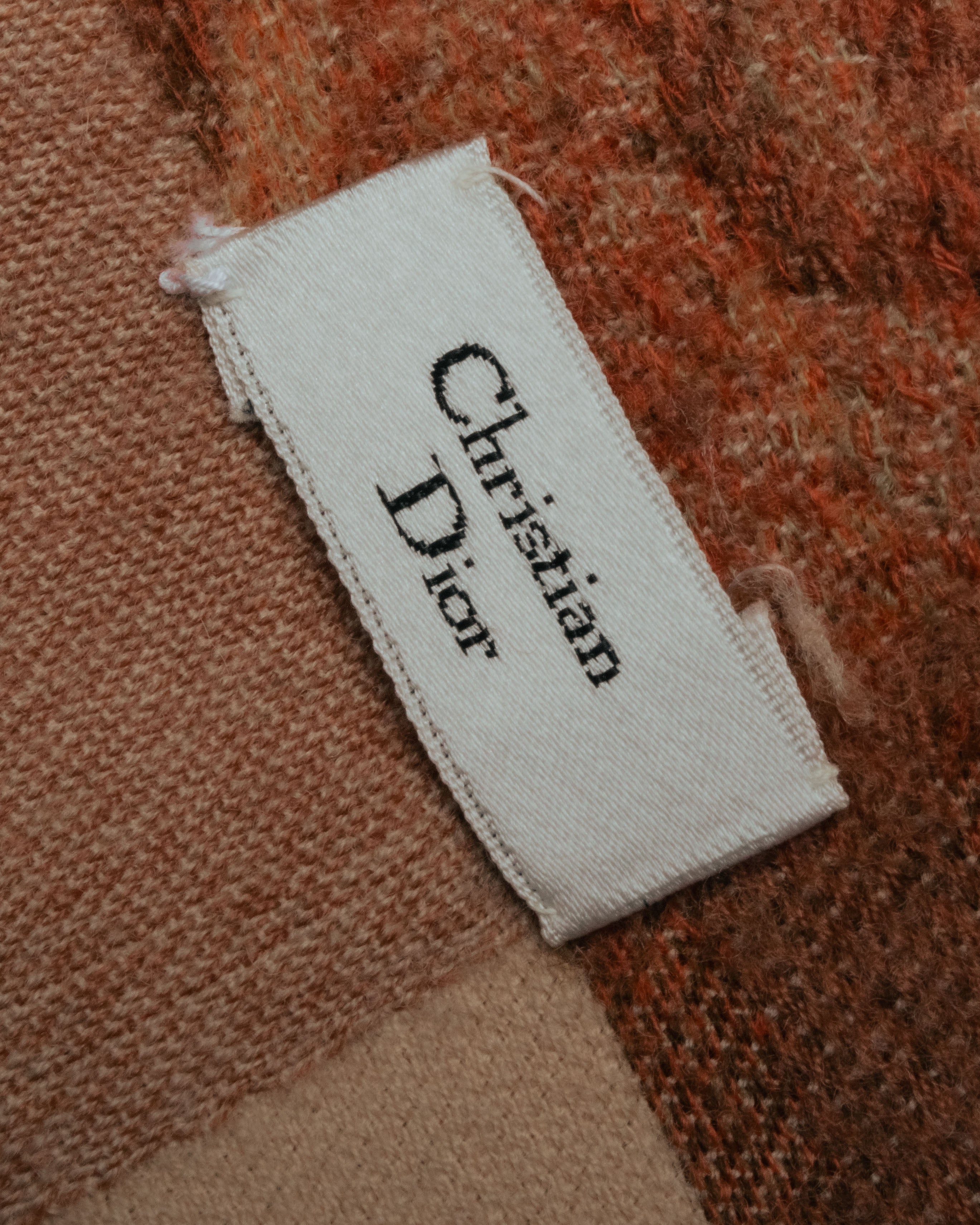 “Christian Dior“ 80’s-90’s Floral jacquard fringed stole