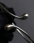 "Tiffany&Co" Elsa Peretti teardrop silver bangle