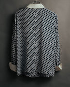 "Christian Dior" 80's-90's Striped silk blouse