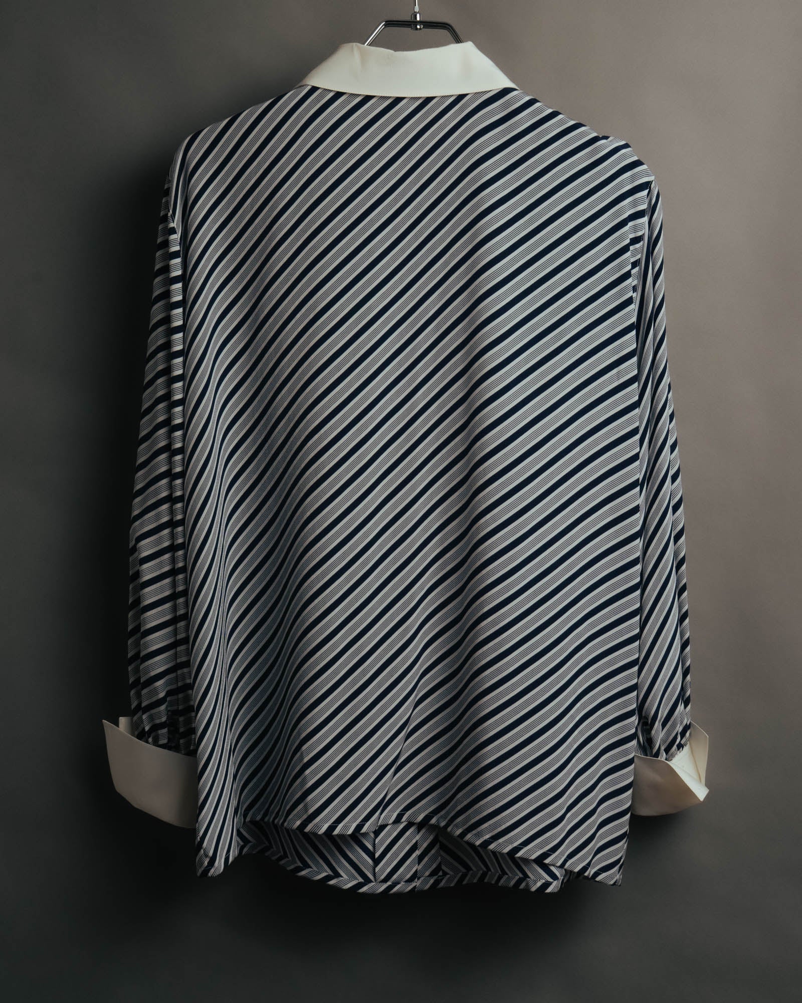 "Christian Dior" 80's-90's Striped silk blouse