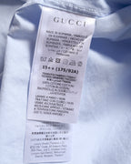 GUCCI (uniform)/ Gucci Staff Uniform Cotton Dress Shirt Sky Blue