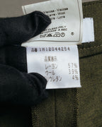 -SPECIAL- “Christian Dior” 2001 Galliano era olive wide safari trousers