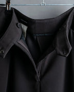 "GIORGIO ARMANI" Soft texture  brown wide slacks