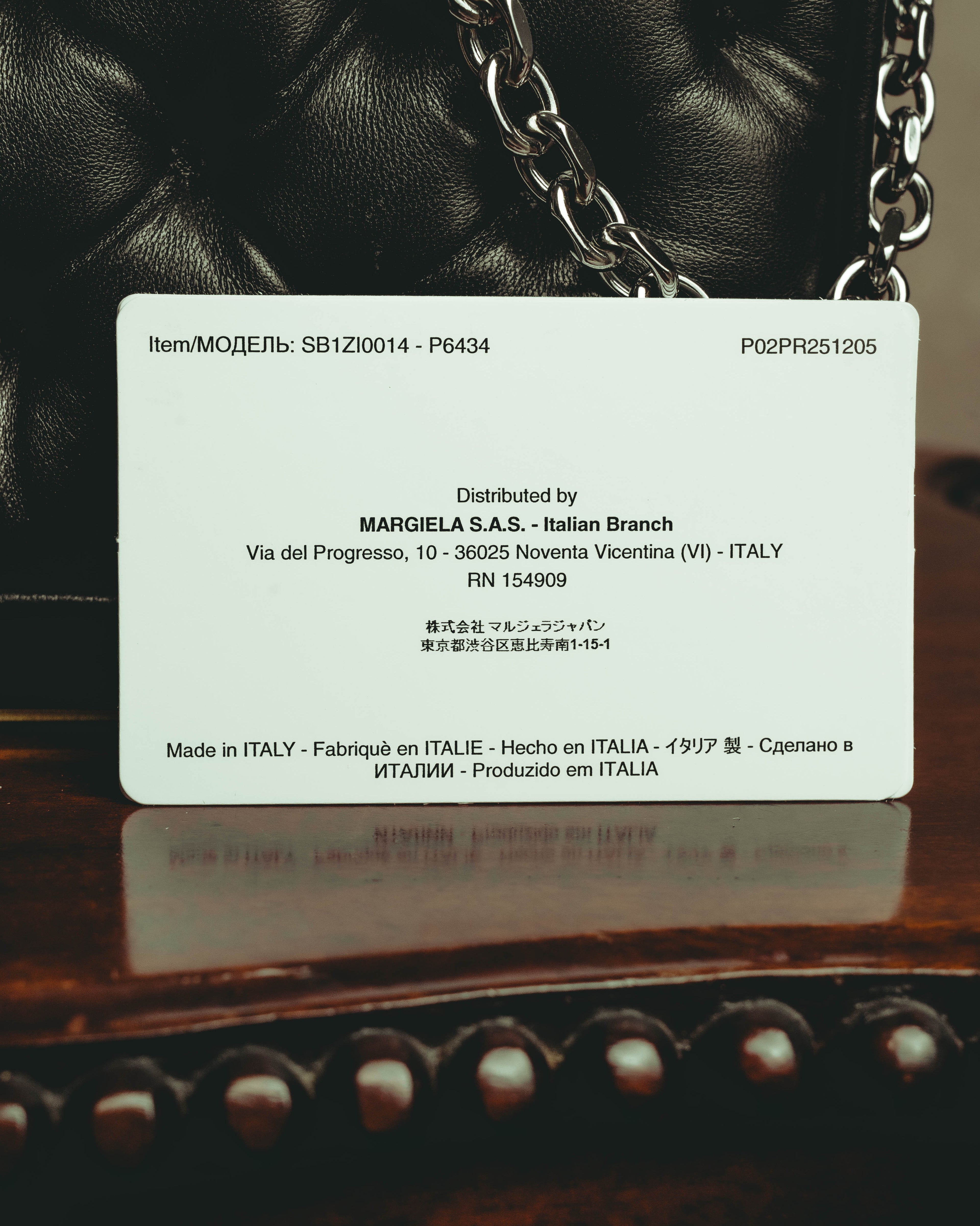 –SPECIAL– "Maison Margiela" 2020's Quilted leather chain shoulder bag