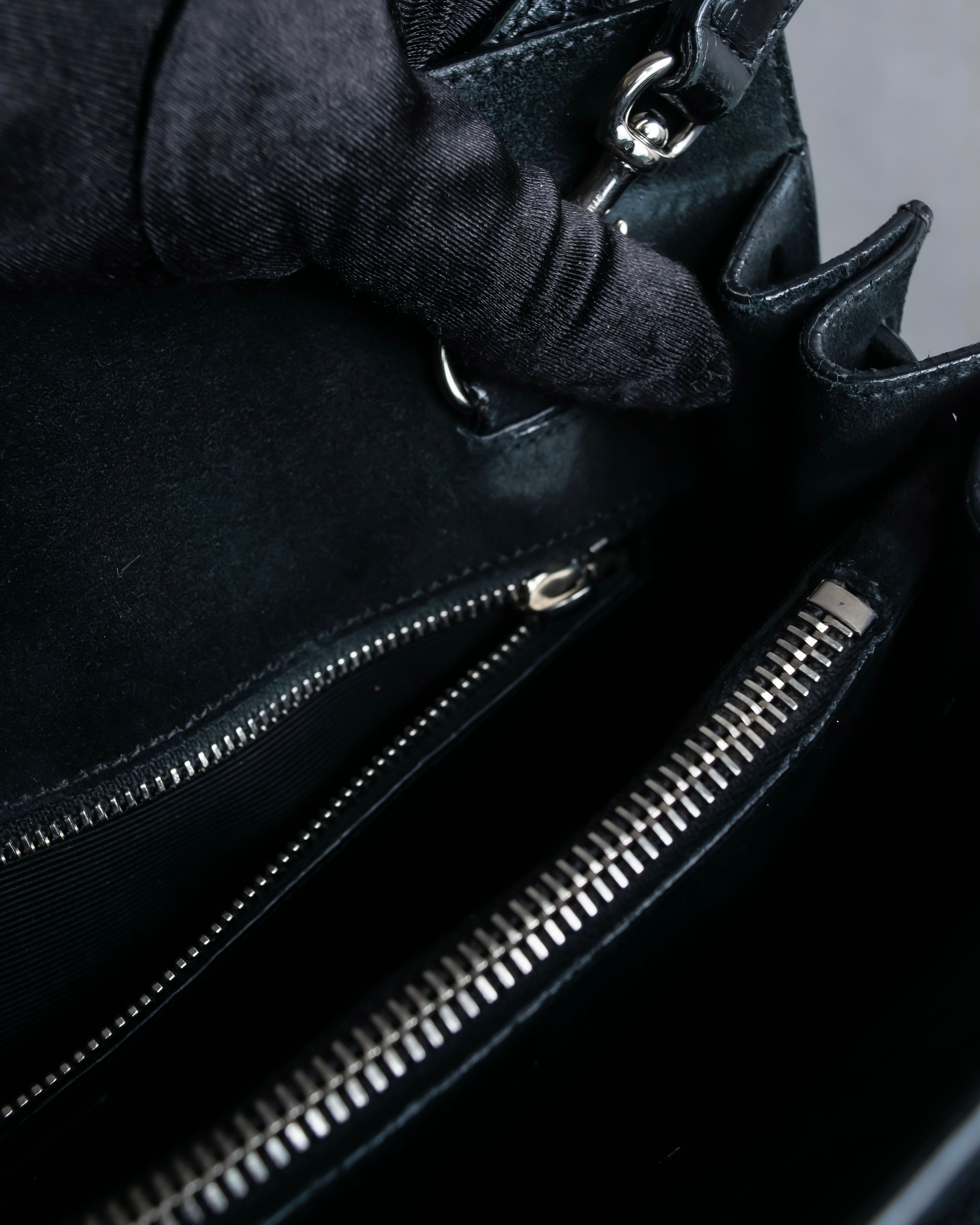 "Saint Laurent" Sac du Jour leather combination 2way bag