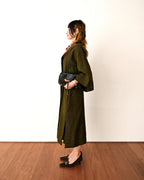 Henrik Vibskov/ Big Collar Short Sleeves Designed Shaped One Piece Khaki