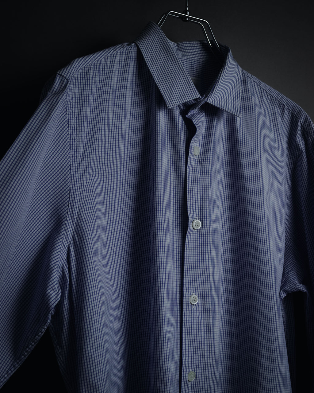 "PRADA" 2014 Micro check modern dress shirt