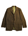 VINTAGE/ Beautiful Olive Colored Single Breasted 3B Tailored Jacket