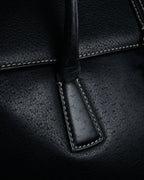 “Salvatore Ferragamo” 90's–00's Gancini leather handbag