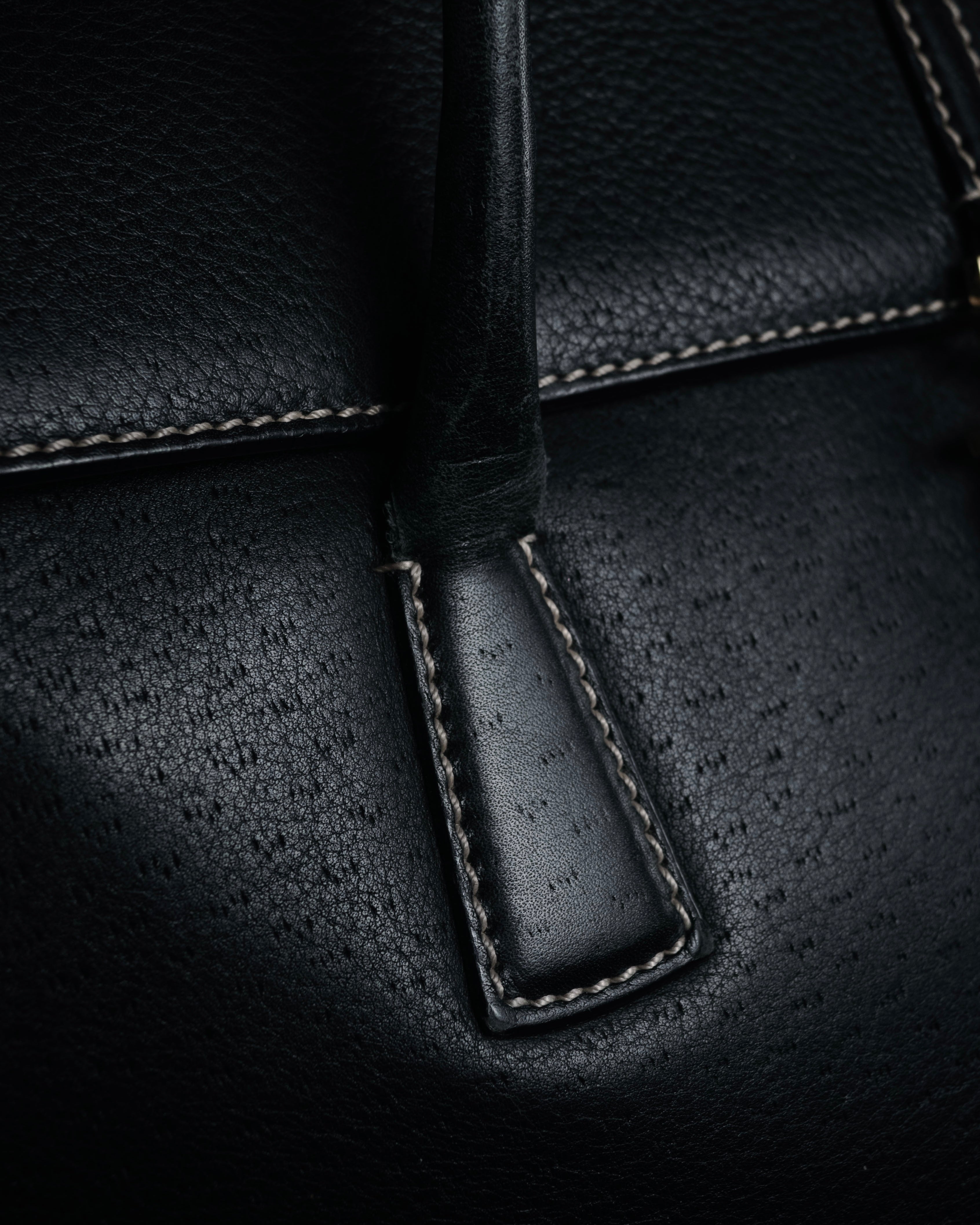 “Salvatore Ferragamo” 90's–00's Gancini leather handbag