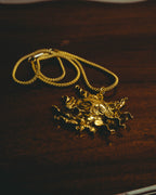-SPECIAL- “HERMÈS” 90’s Sun face sculptural pendant necklace