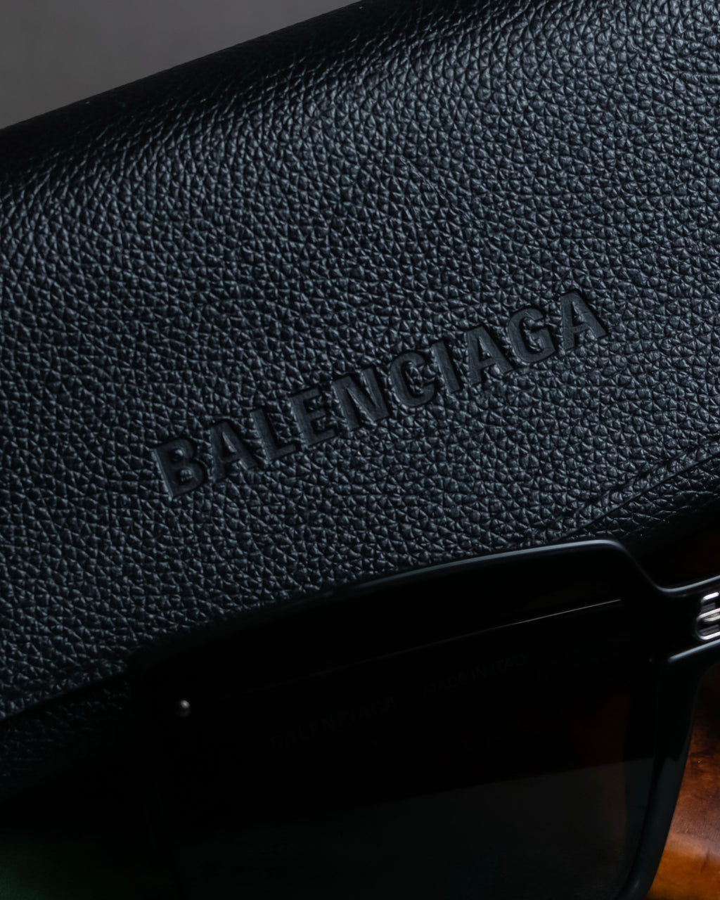 "BALENCIAGA" BB logo square frame sunglasses