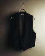 –SPECIAL– "tricot COMME des GARÇONS" 80's Tailored shawl-collar gilet