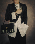 -SPECIAL- “GUCCI” Michele period Punk tiger head leather shoulder bag