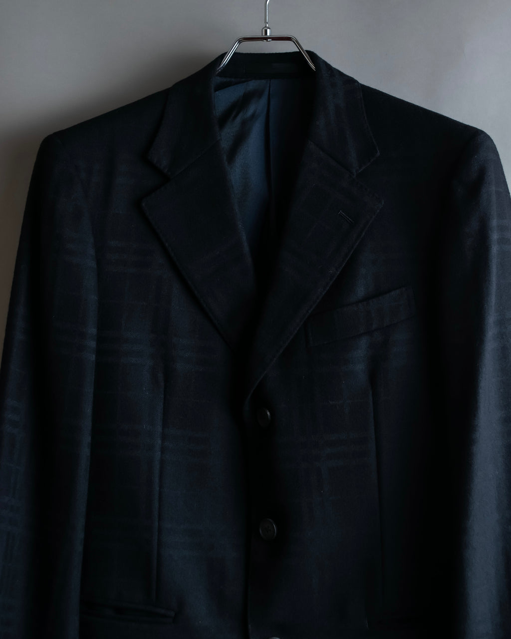 "BURBERRY" Checked relaxed fit tailored jacket