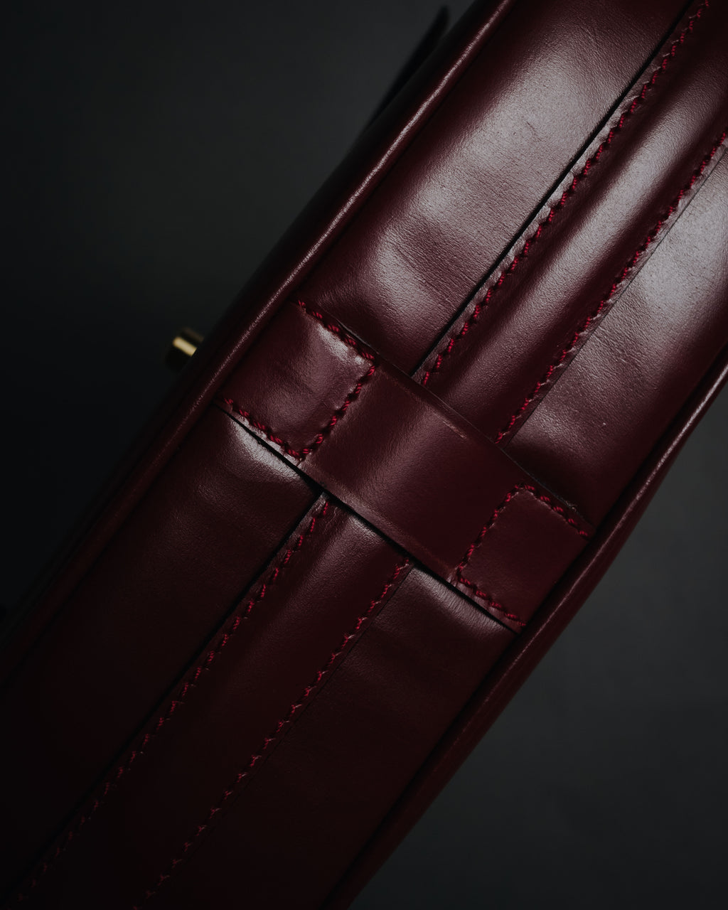 "CELINE" 2019-22 Heritage turn-lock box calf shoulder bag