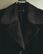 "DONNA KARAN NEW YORK" 90's Satin trimmed wool blazer