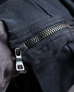 "BALMAIN" Side fastener design oversized double zipper hoodie