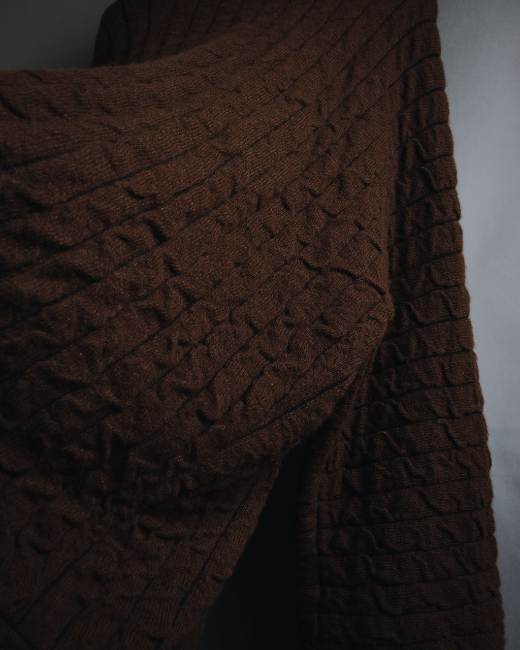 "Salvatore Ferragamo" 00’s Cashmere blend shawl-collar knit cardigan