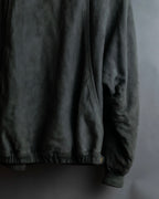"LOEWE" Box silhouette suede leather blouson