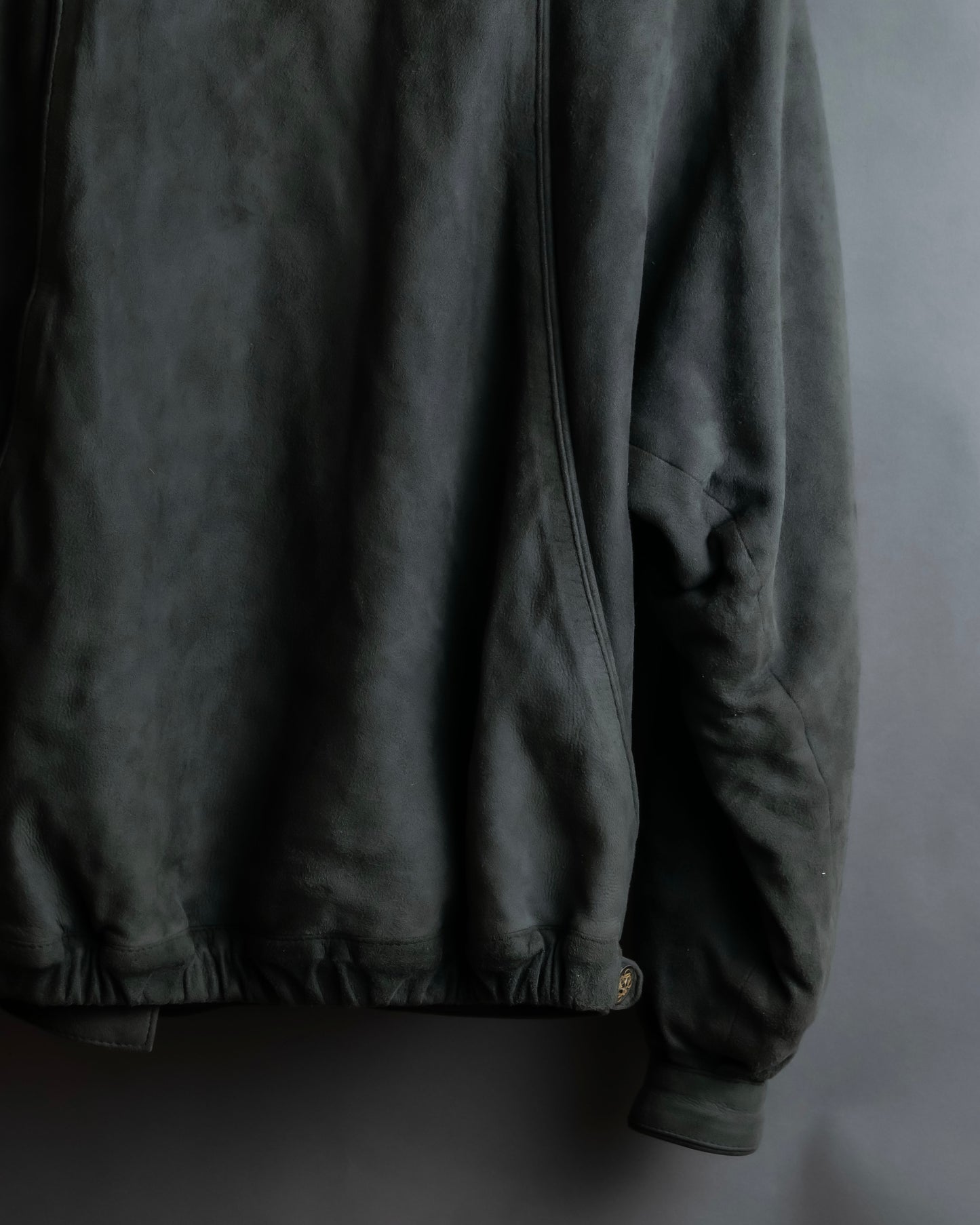 "LOEWE" Box silhouette suede leather blouson