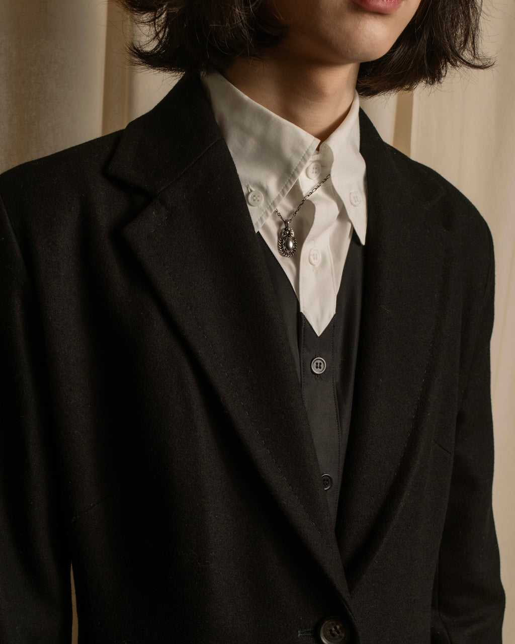 -SPECIAL- "CELINE" 1997-04's Michael Kors period minimal detail long chester coat