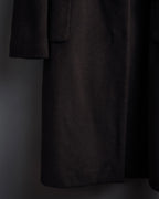"VALENTINO" Shaped silhouette mocha brown chester coat