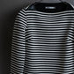 "T by Alexander Wang" Uniform striped ribbed knit pullover