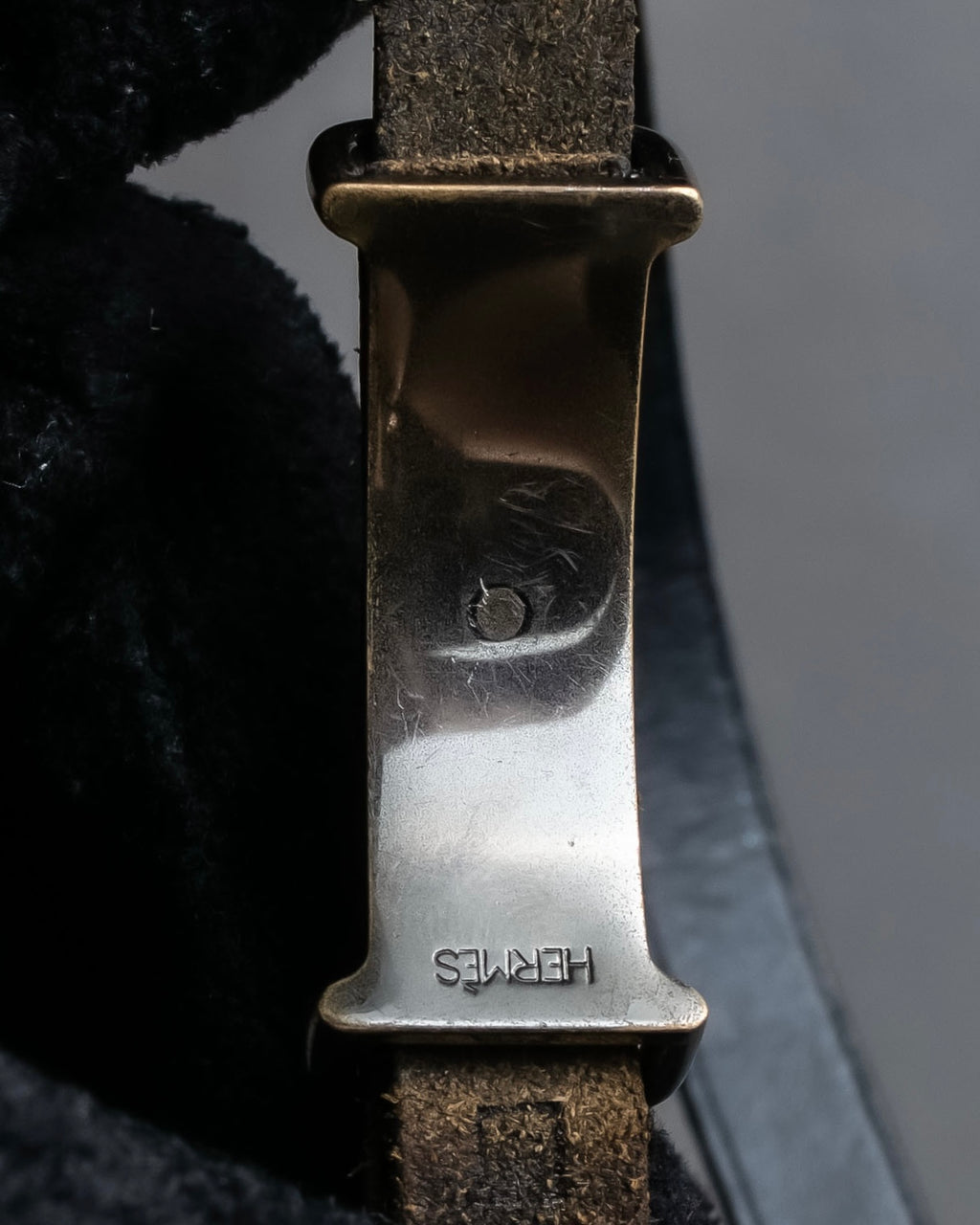 "HERMES" Layered design leather belt