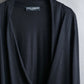 "DOLCE & GABBANA" 100% silk snap button oversized cardigan