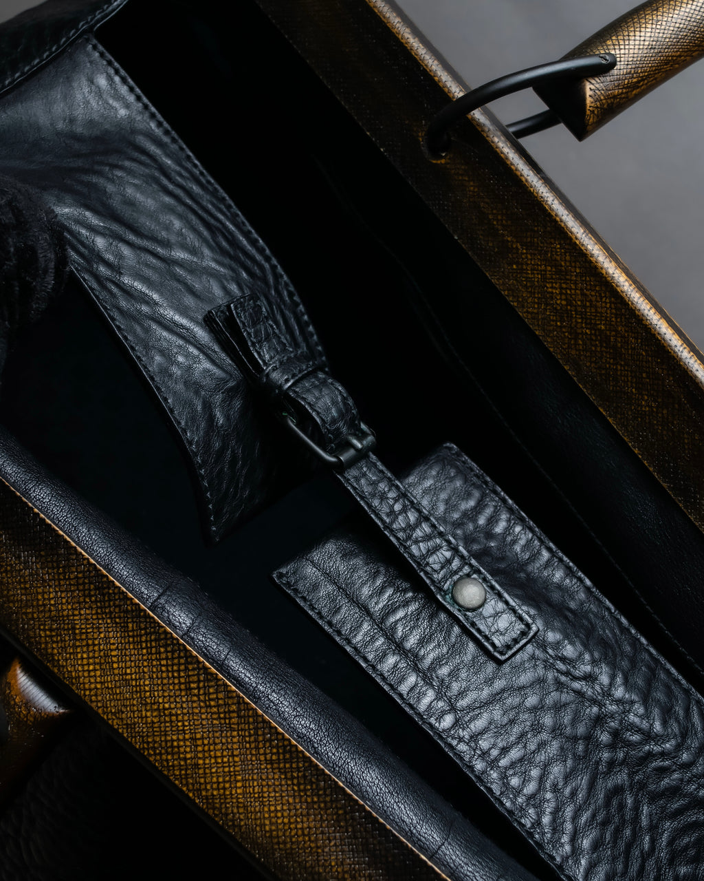 "GUCCI" Bamboo essence horizontal leather handbag