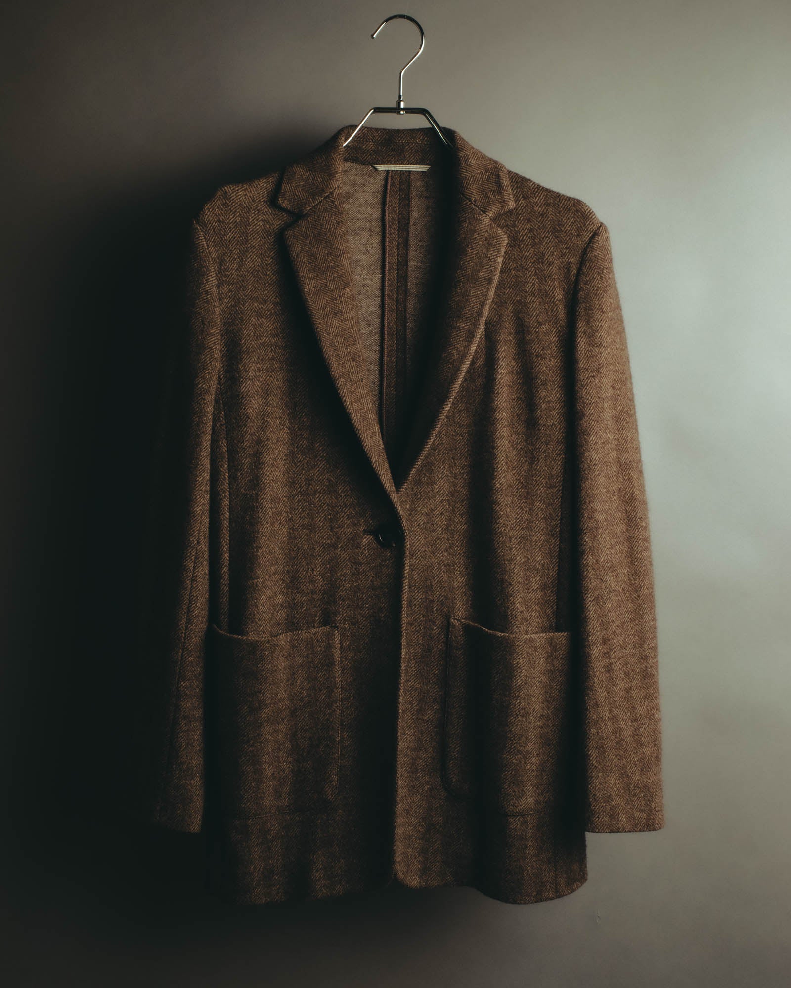 “WEEKEND MaxMara” 2010’s herringbone jersey single-button tailored jacket