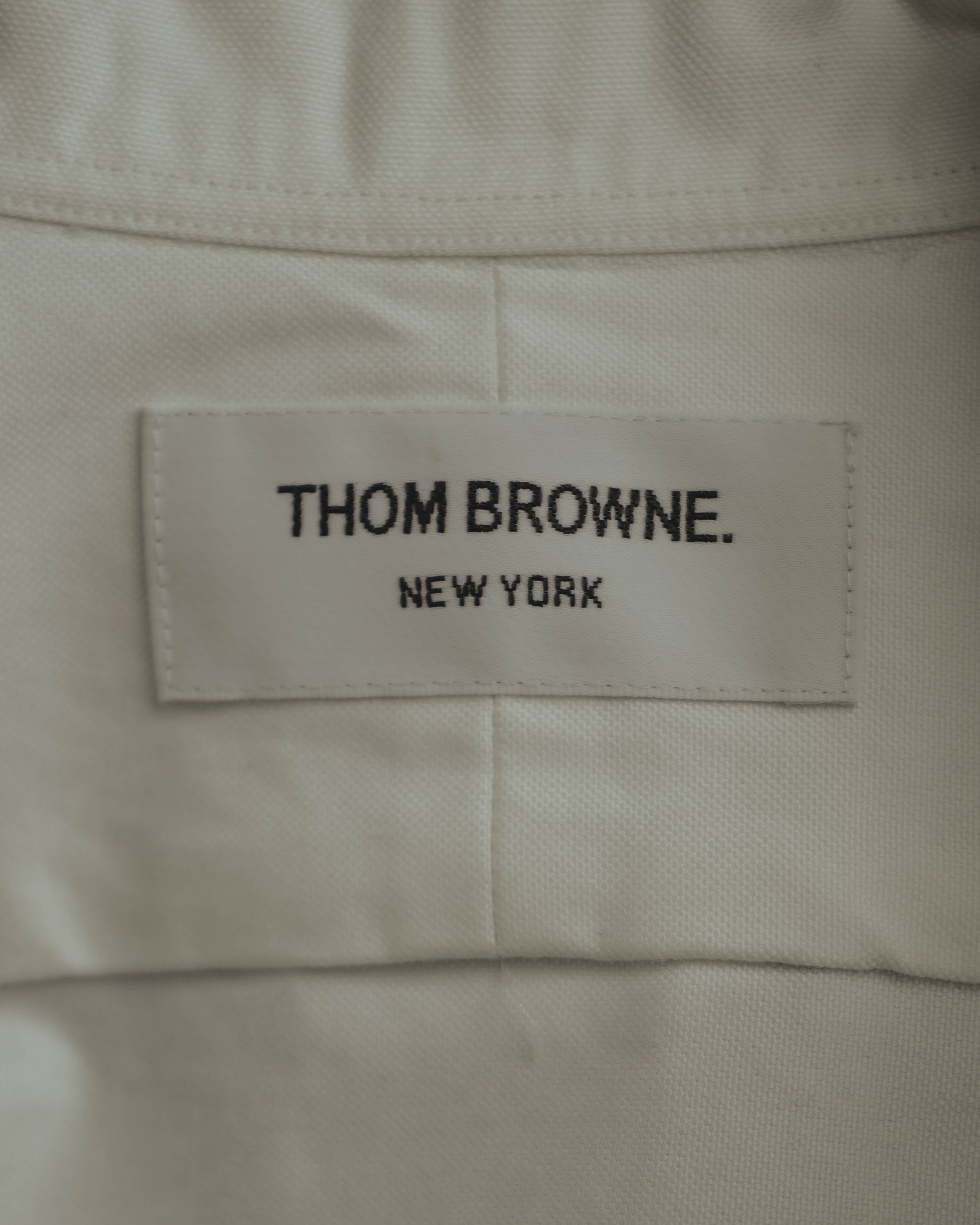 -SPECIAL- “THOM BROWNE” 2010’s tricolor grosgrain oxford shirt dress
