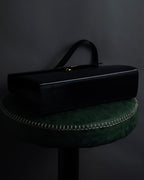 "JUNKO KOSHINO" Geometric motif design 2-way leather shoulder bag