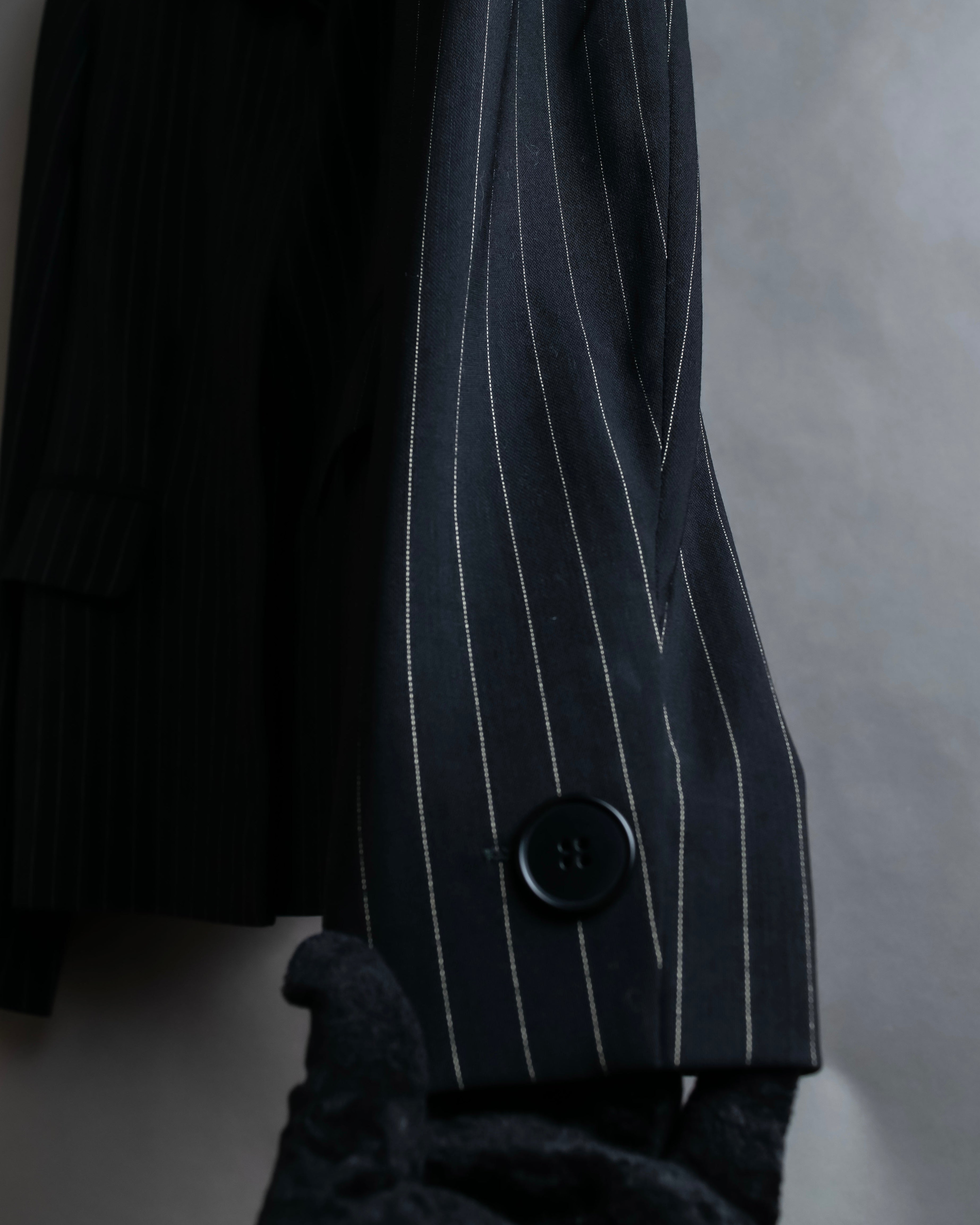 "Max Mara" Pinstripe short length tailored jacket